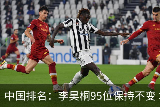 中国排名：李昊桐95位保持不变 袁也淳金子豪上升